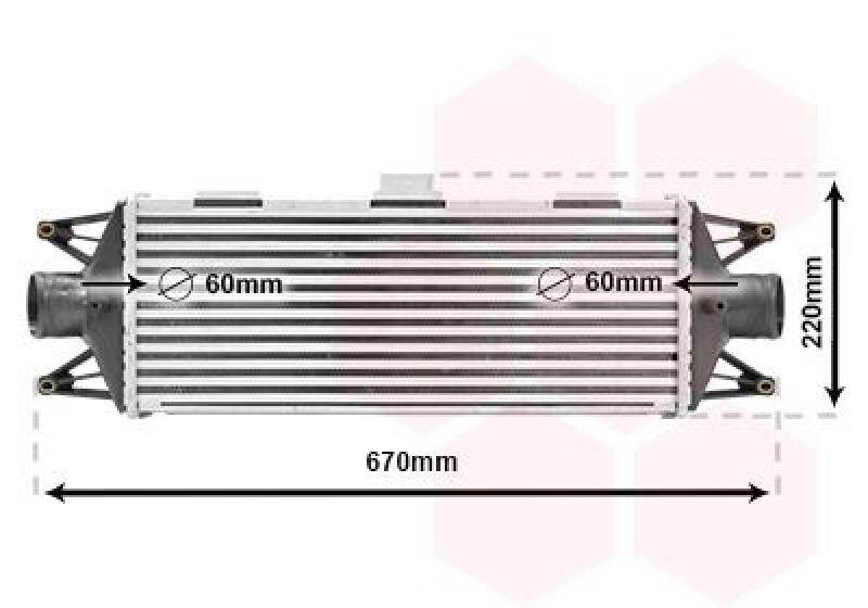 VAN WEZEL Intercooler, charger