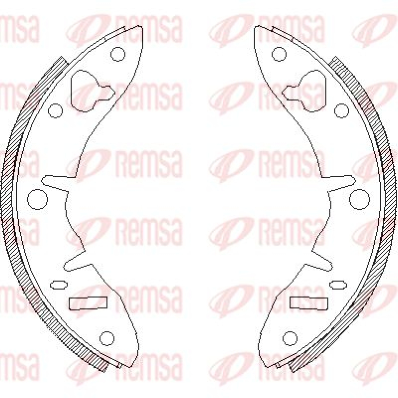 REMSA Brake Shoe Set