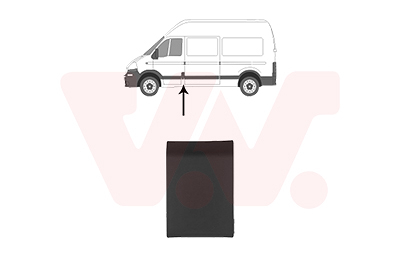 VAN WEZEL Trim/Protection Strip, side panel