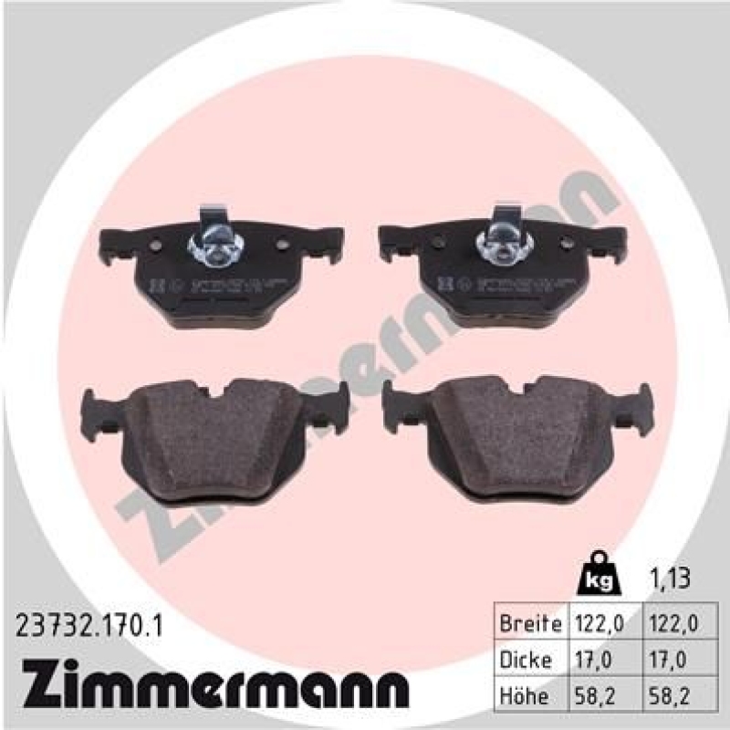 Zimmermann Bremsscheiben Black Z Ø320mm + Beläge hinten