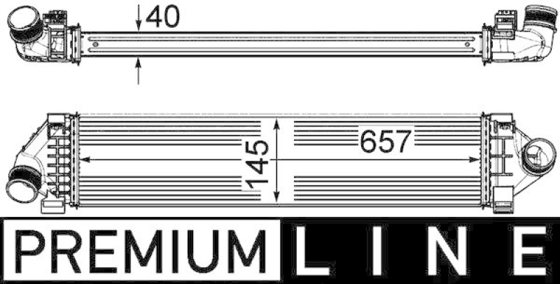 MAHLE Ladeluftkühler BEHR *** PREMIUM LINE ***