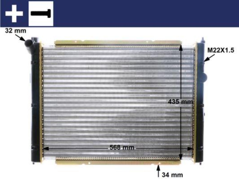 MAHLE Radiator, engine cooling BEHR