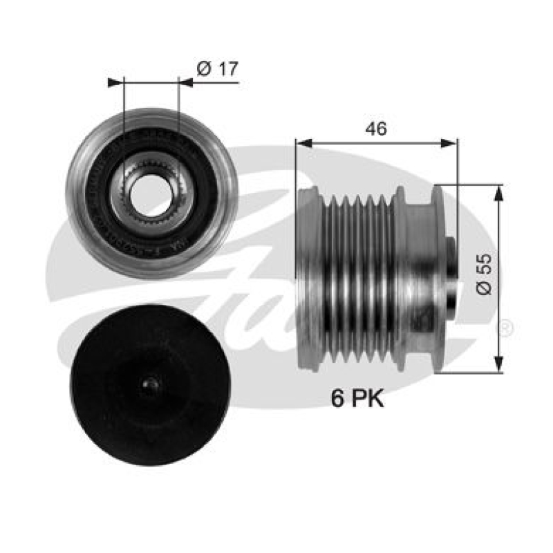 GATES Alternator Freewheel Clutch DriveAlign®