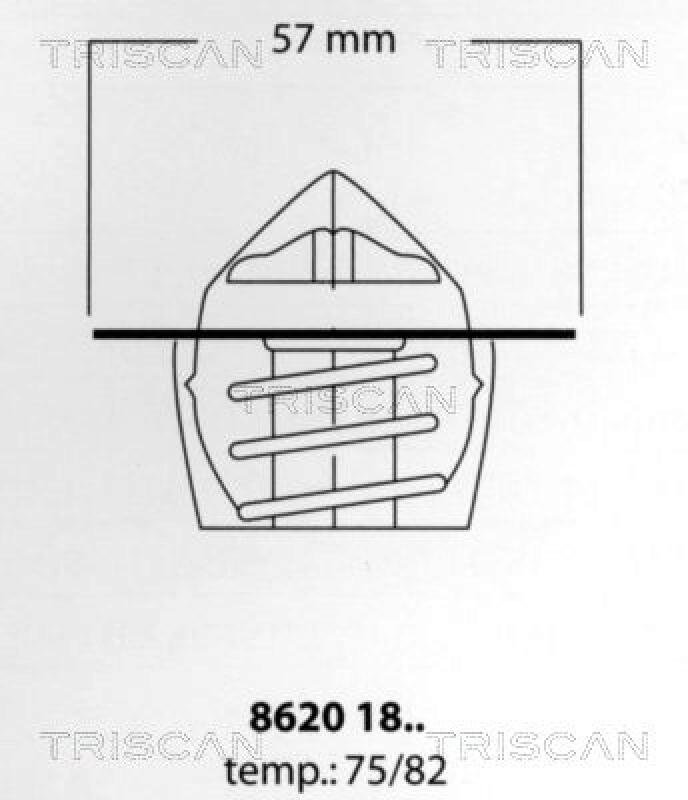 TRISCAN Thermostat, coolant