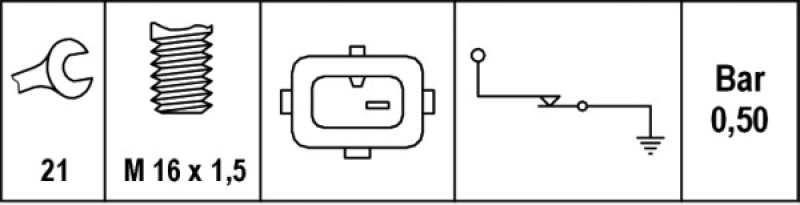 HELLA Oil Pressure Switch