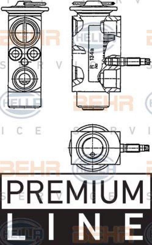 HELLA Expansionsventil, Klimaanlage BEHR HELLA SERVICE *** PREMIUM LINE ***