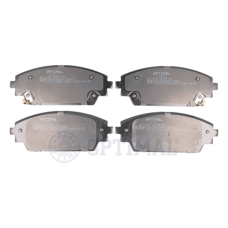 OPTIMAL Brake Pad Set, disc brake