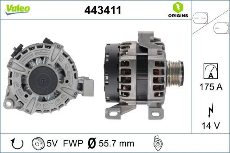 VALEO Generator VALEO ORIGINS NEW OE TECHNOLOGIE