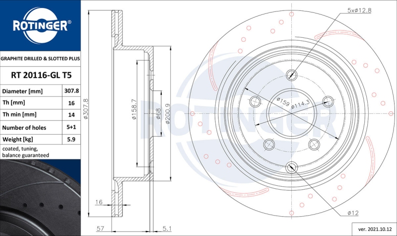 2x ROTINGER Bremsscheibe