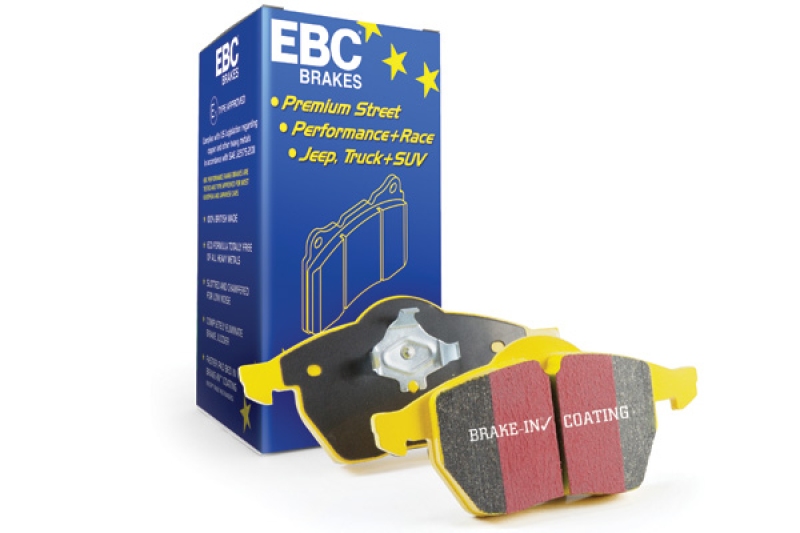 EBC Brakes Bremsbelagsatz, Scheibenbremse Gelbzeug mit einem stabilen Reibungskoeffizienten von 0,42μ