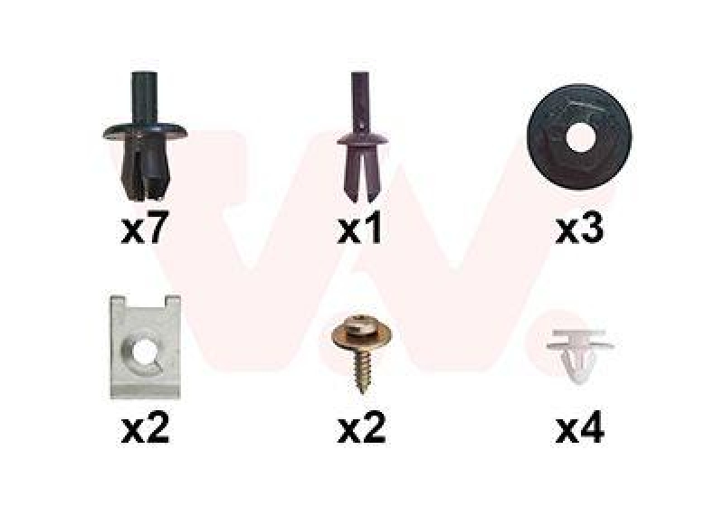 VAN WEZEL Mounting Kit, mud guard