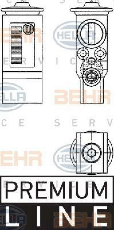 HELLA Expansion Valve, air conditioning BEHR HELLA SERVICE *** PREMIUM LINE ***