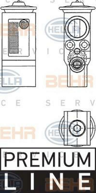 HELLA Expansionsventil, Klimaanlage BEHR HELLA SERVICE *** PREMIUM LINE ***
