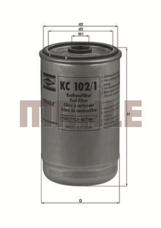 MAHLE Fuel filter