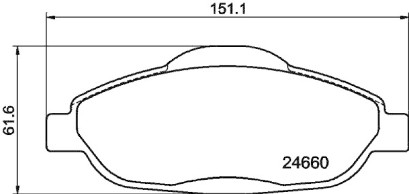 HELLA Brake Pad Set, disc brake