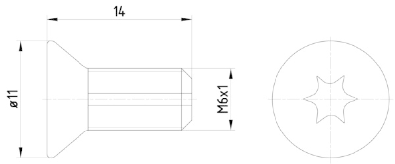 HELLA Schraube, Bremsscheibe