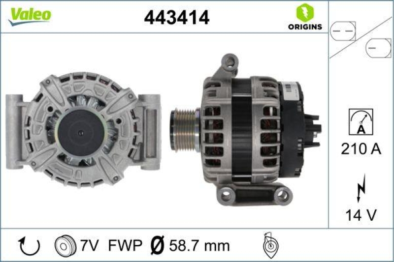 VALEO Generator VALEO ORIGINS NEW OE TECHNOLOGIE