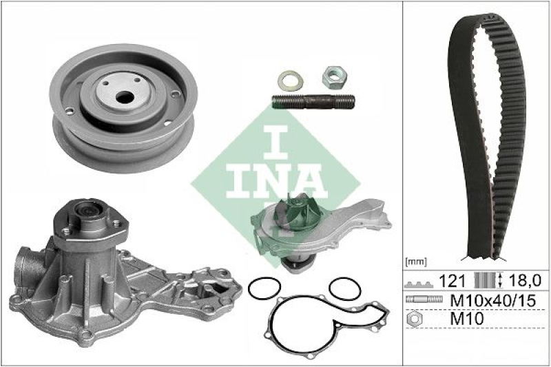 INA Water Pump & Timing Belt Set