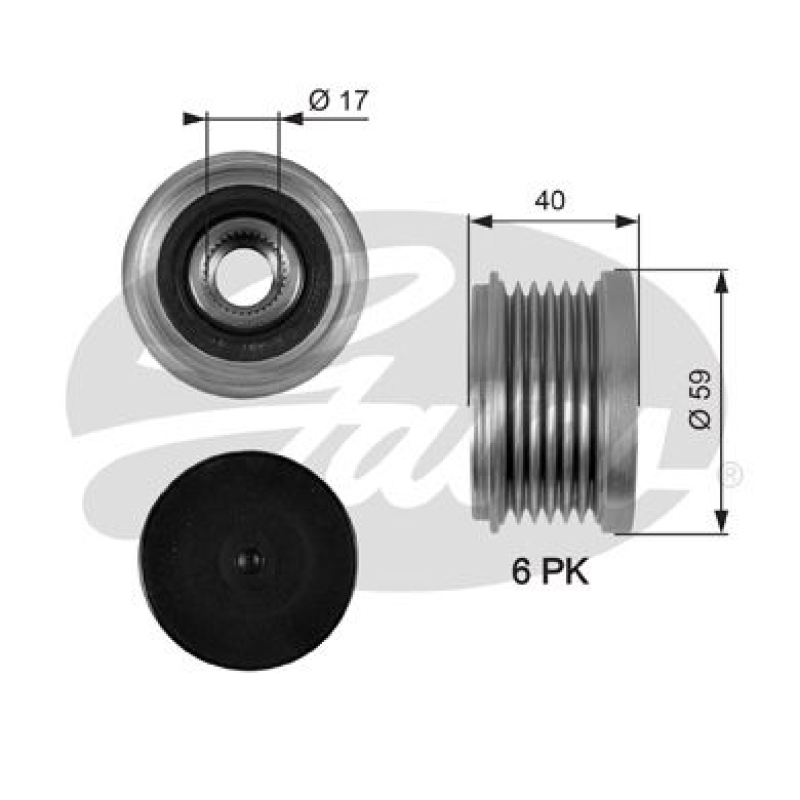 GATES Generatorfreilauf DriveAlign®