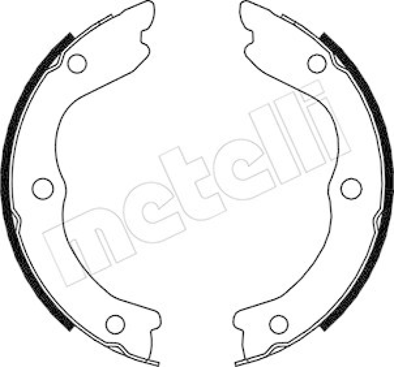 METELLI Brake Shoe Set, parking brake