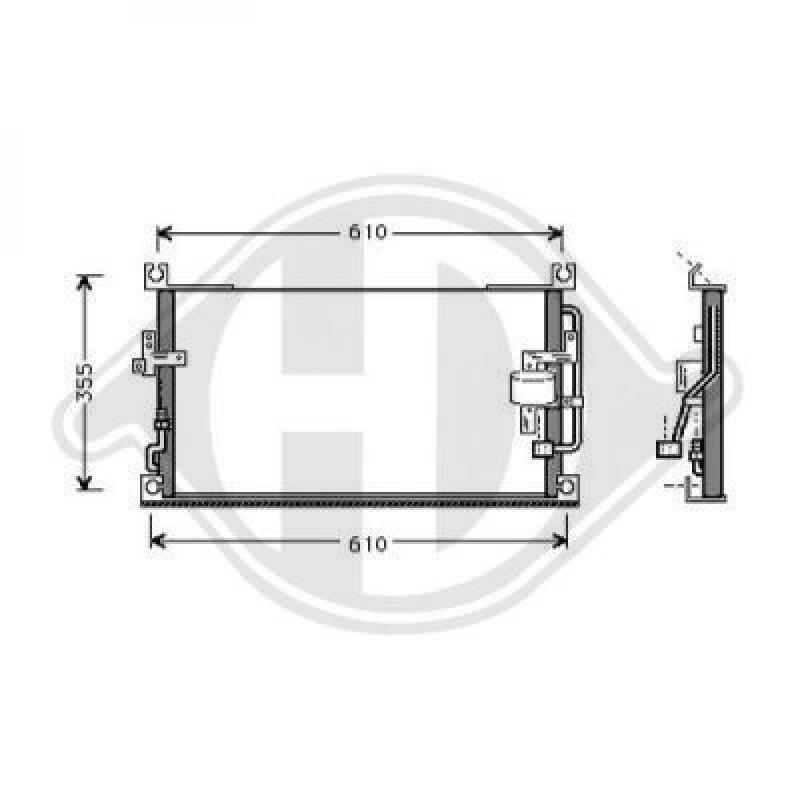 DIEDERICHS Condenser, air conditioning