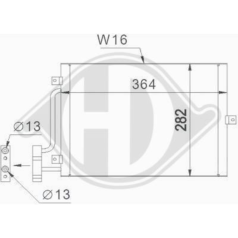 DIEDERICHS Condenser, air conditioning DIEDERICHS Climate