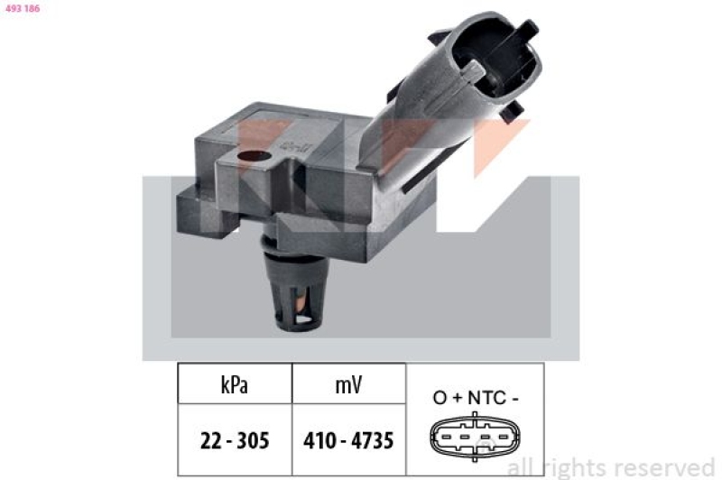 KW Luftdrucksensor, Höhenanpassung Made in Italy - OE Equivalent