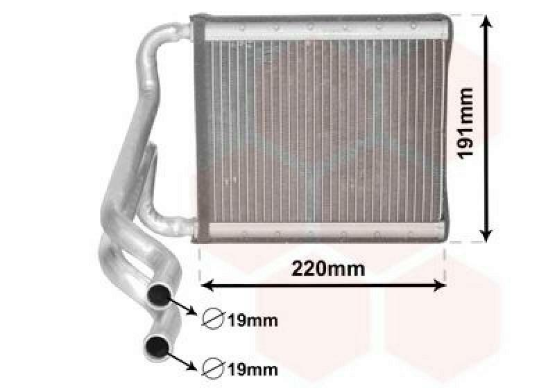 VAN WEZEL Wärmetauscher, Innenraumheizung