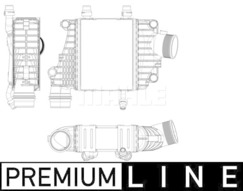 MAHLE Ladeluftkühler BEHR *** PREMIUM LINE ***