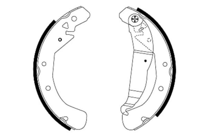 HELLA Brake Shoe Set