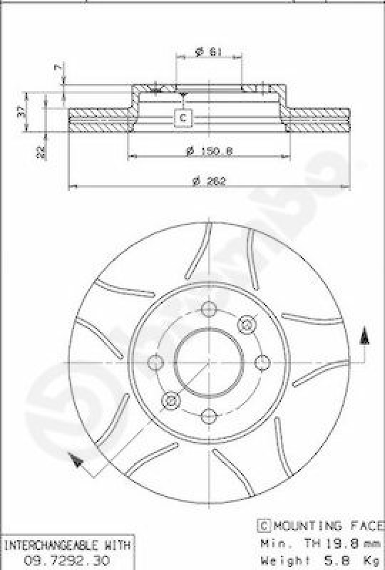 2x BREMBO Brake Disc XTRA LINE - Max