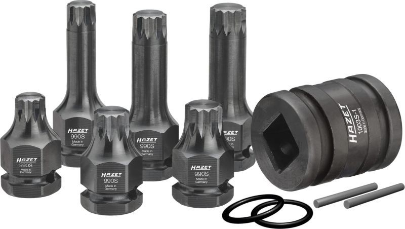 HAZET Power Socket Set XZN, Safety-Insert-System