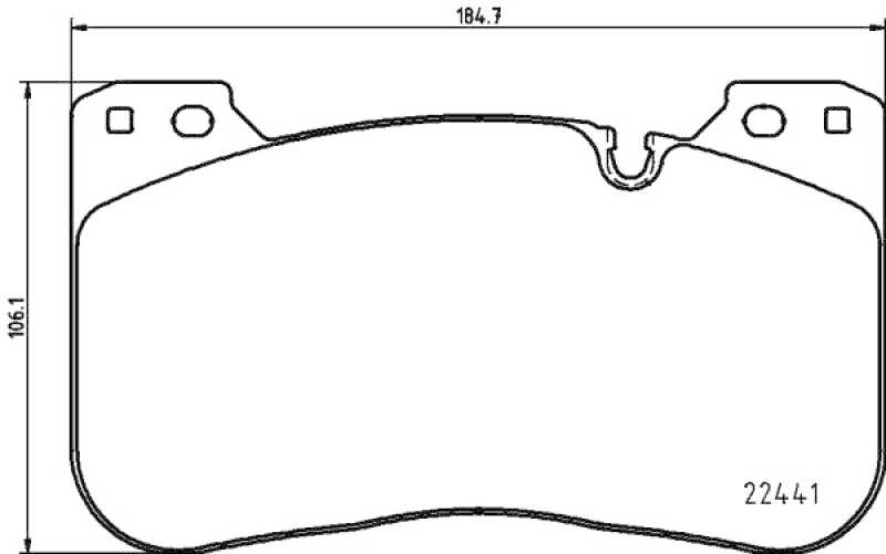 HELLA Brake Pad Set, disc brake