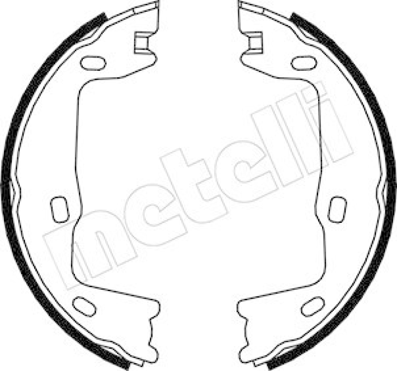 METELLI Brake Shoe Set, parking brake