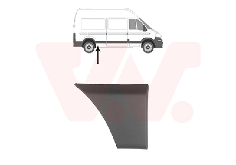 VAN WEZEL Trim/Protection Strip, side panel