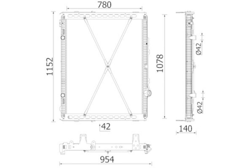 MAHLE K&uuml;hler, Motork&uuml;hlung BEHR *** PREMIUM LINE *** CR 2639 000P