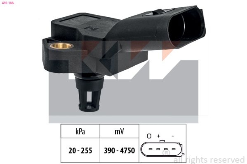 KW Luftdrucksensor, Höhenanpassung Made in Italy - OE Equivalent