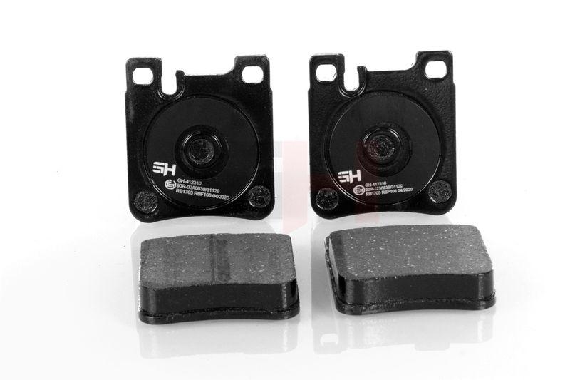 Bremsbel&auml;ge Bremsbelagsatz Hinten passend f&uuml;r Mercedes CLK C208 A208 S210 GH-412310