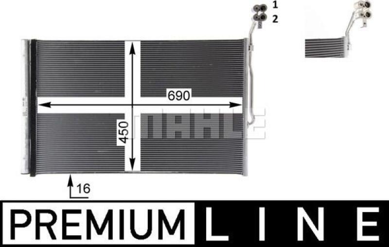 MAHLE Condenser, air conditioning BEHR *** PREMIUM LINE ***