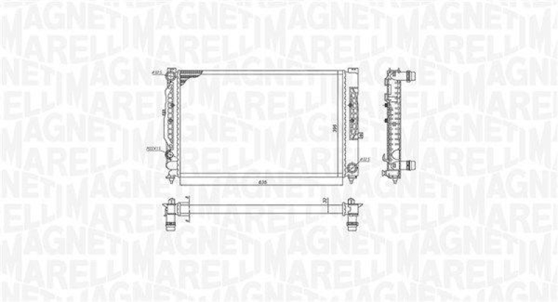 MAGNETI MARELLI Radiator, engine cooling