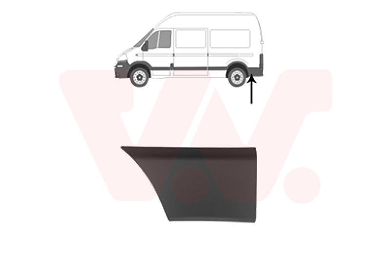 VAN WEZEL Trim/Protection Strip, side panel