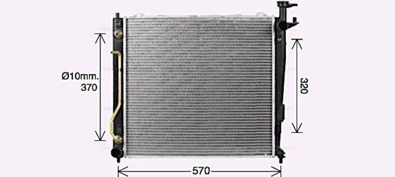 AVA QUALITY COOLING Kühler, Motorkühlung