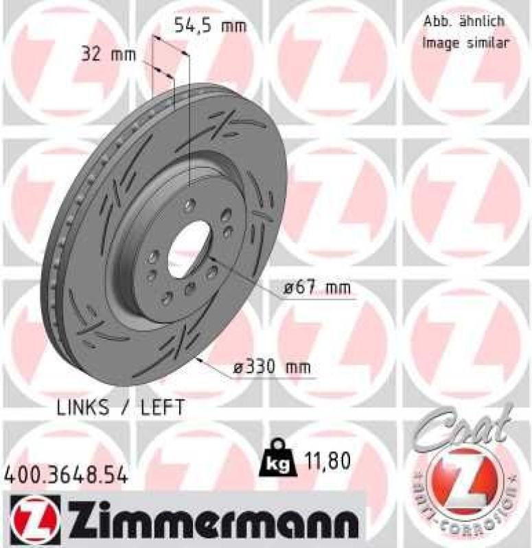 ZIMMERMANN Bremsscheibe BLACK Z