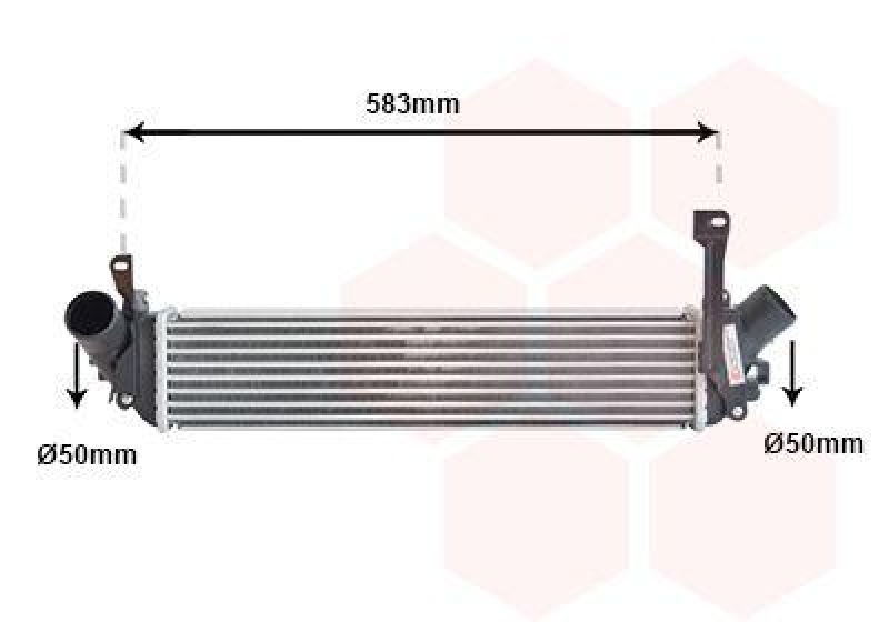 VAN WEZEL Intercooler, charger