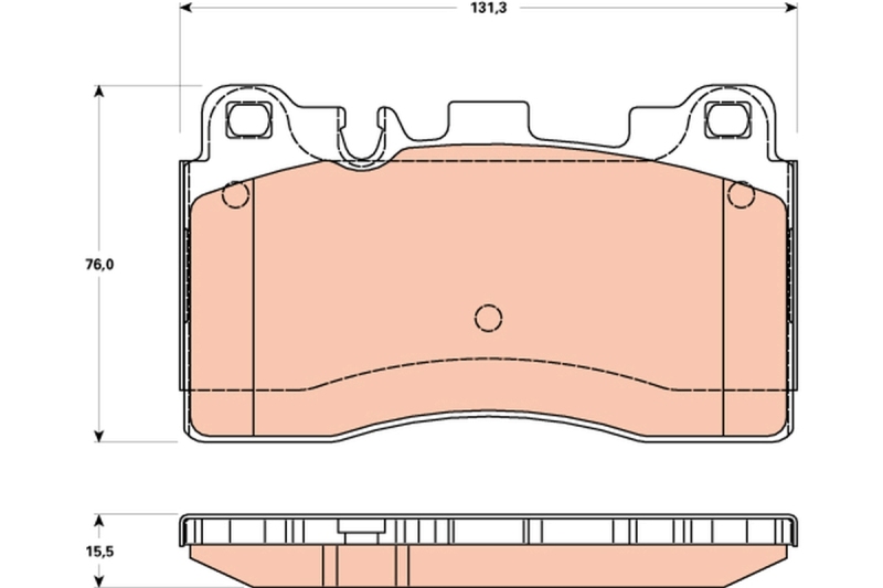 TRW Brake Pad Set, disc brake