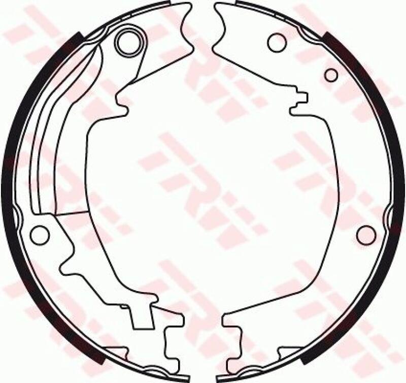 TRW Brake Shoe Set, parking brake