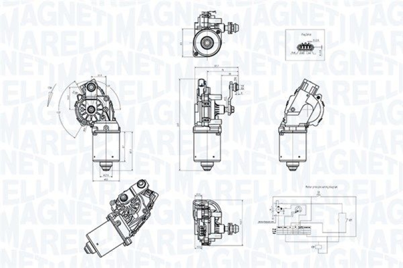 MAGNETI MARELLI Wischermotor