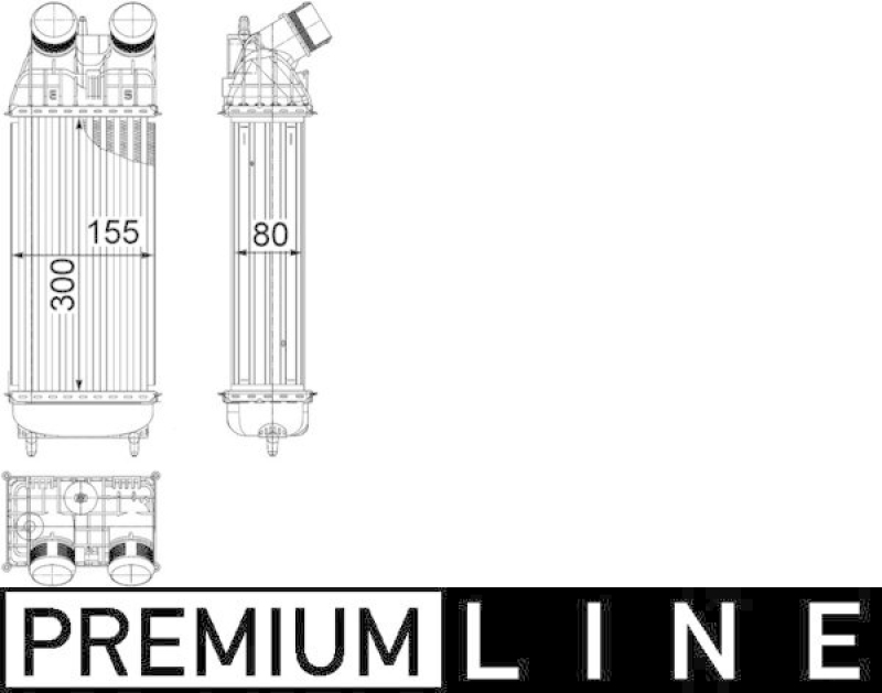 MAHLE Intercooler, charger BEHR *** PREMIUM LINE ***