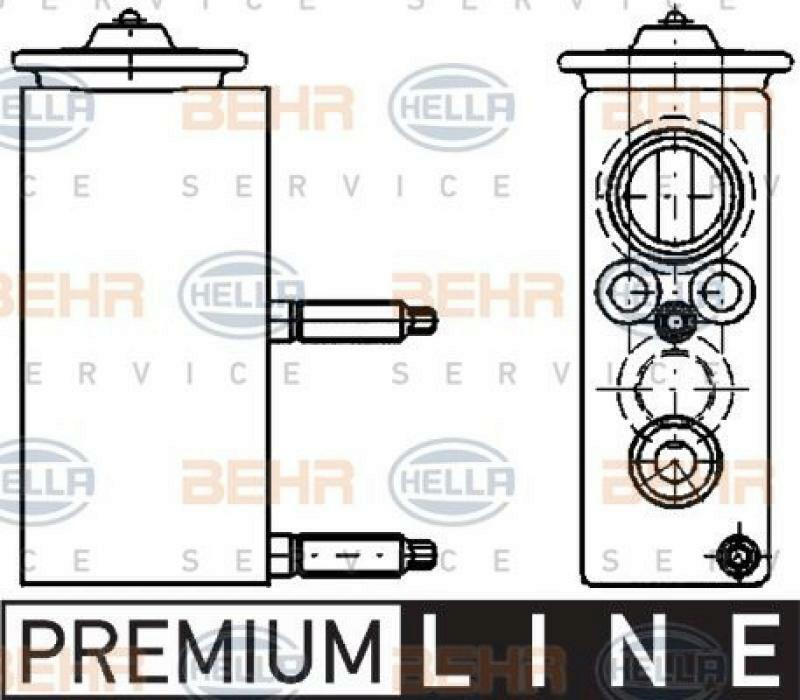 HELLA Expansion Valve, air conditioning BEHR HELLA SERVICE *** PREMIUM LINE ***