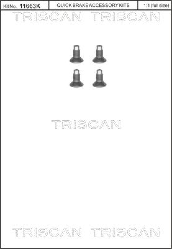 TRISCAN Schraube, Bremsscheibe